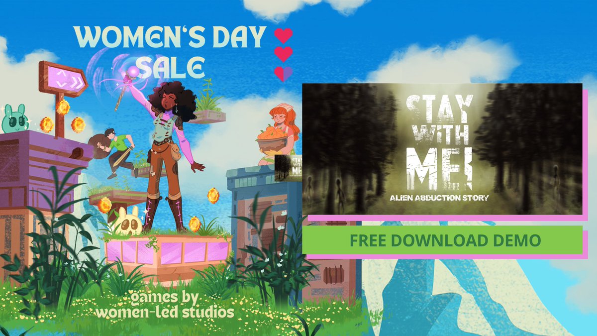 We stay participated at <a href="/wingsfundme/">WINGS</a> for the Women’s Day Sale! Try our demo in steam! ✨