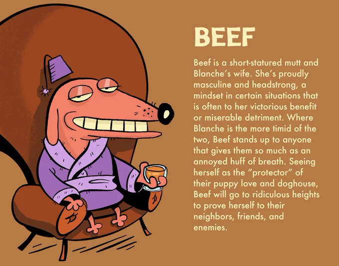 informally  beef and blanche 