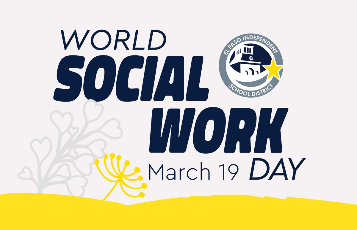 It's World Social Work Day! ☀️ Thank you El Paso ISD social workers for your outstanding dedication and support to students and our community. You make a big difference in our schools! 🌟 #ItStartsWithUs