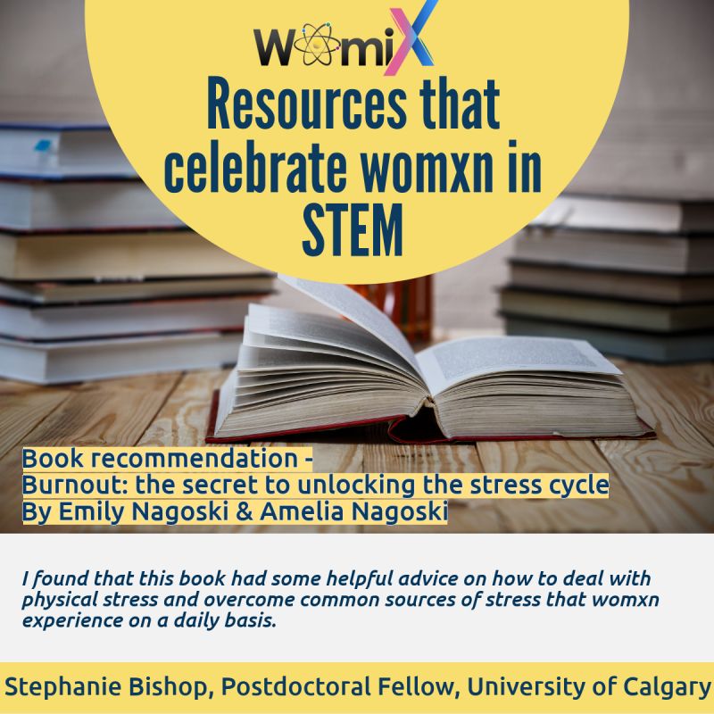 WomiX (@womi_x) on Twitter photo Feeling stressed? WomiX Committee Member Stephanie Bishop <a href="/steph_l_bishop/">Dr. Stephanie Bishop</a> has a book recommendation for you. Feeling stressed? WomiX Committee Member Stephanie Bishop <a href="/steph_l_bishop/">Dr. Stephanie Bishop</a> has a book recommendation for you.