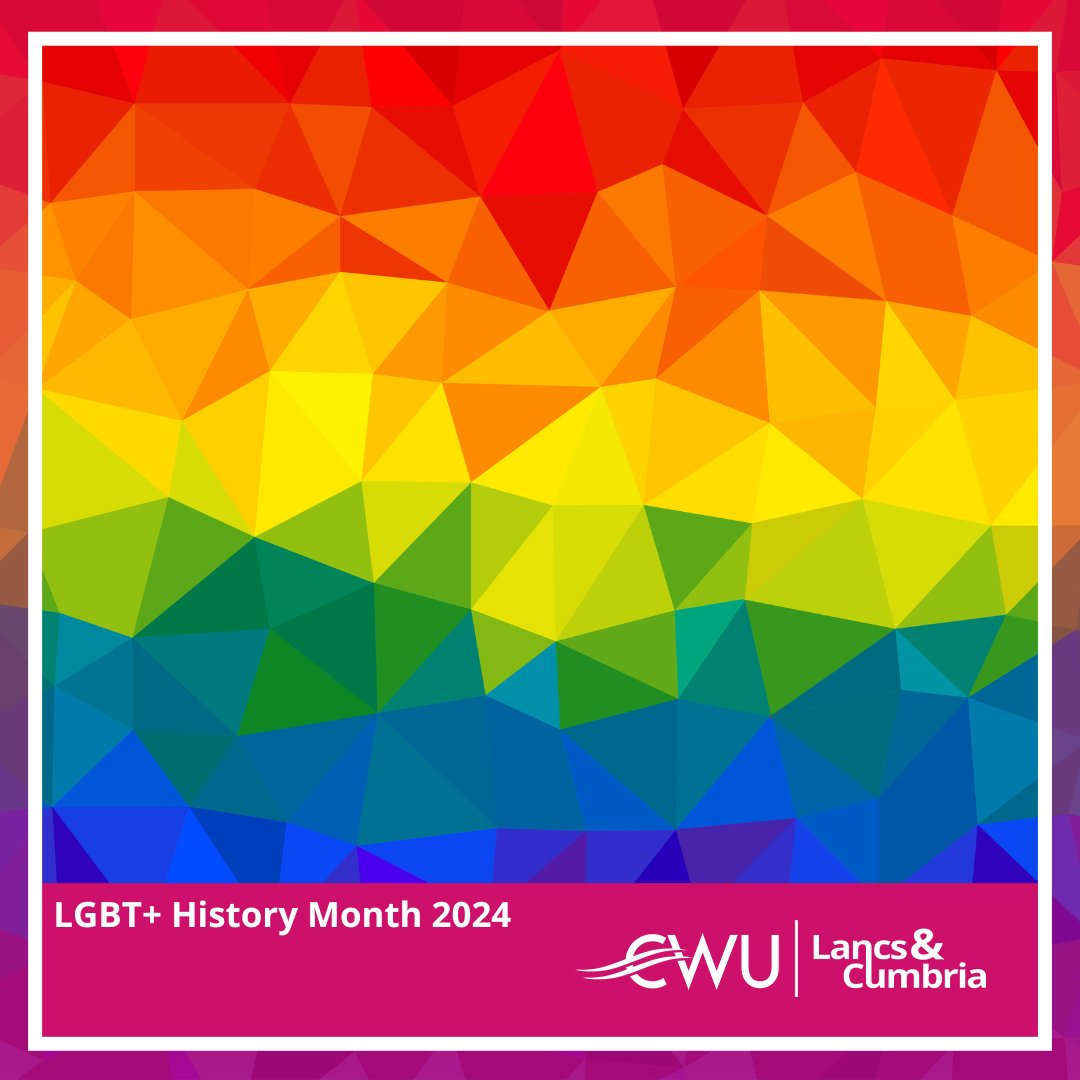 cwulancscumbria's tweet photo. With LGBT+ History Month 2024 drawing to a close we wanted to share with fellow members the important reasons.

https://t.co/FmMMl8Y3jd

#CWU #UTAW #union #Lancashire #Cumbria #joinaunion #strikes #strikeaction https://t.co/EzmQwvctjW