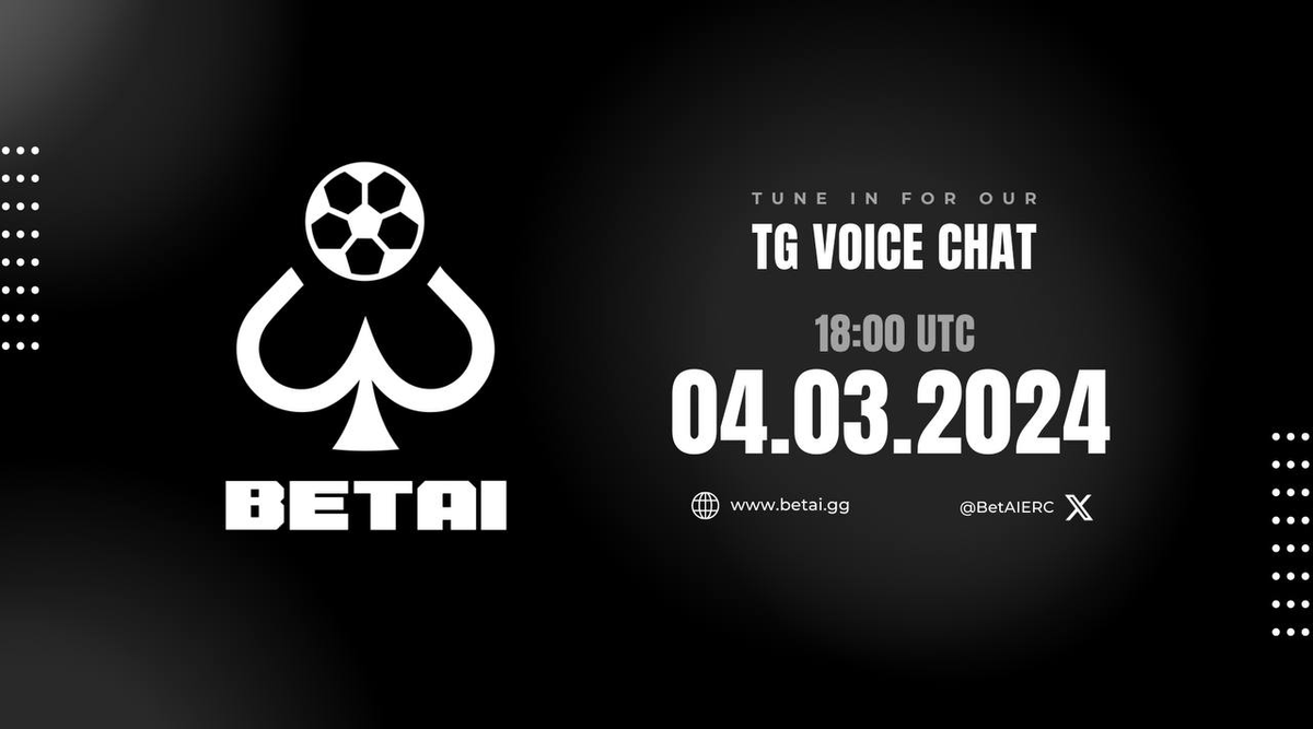 Our TG VC is starting in less than an hour!

Join up and don't miss it!
All your questions will be answered, both technical and non-technical. The roadmap is also going to be explained, with extra added detail!

Join through our portal: t.me/betaierc