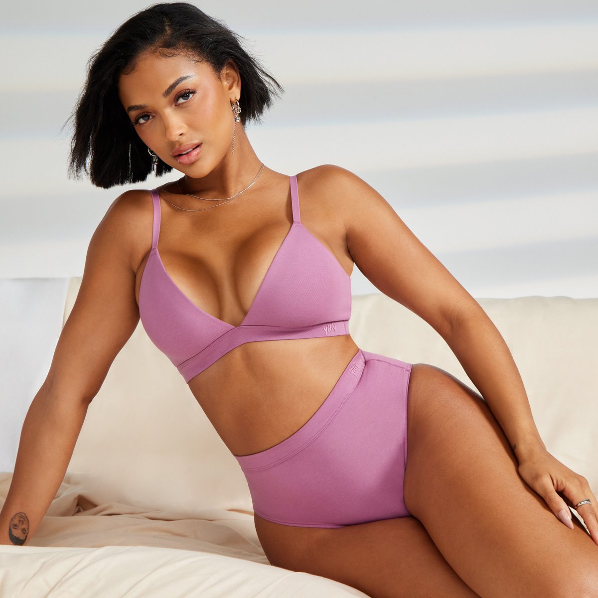 Elevate your undergarment game with our Snug Cotton bralette and brief duo! Soft, breathable, and designed for everyday wear, these essentials redefine comfort without compromising on style.