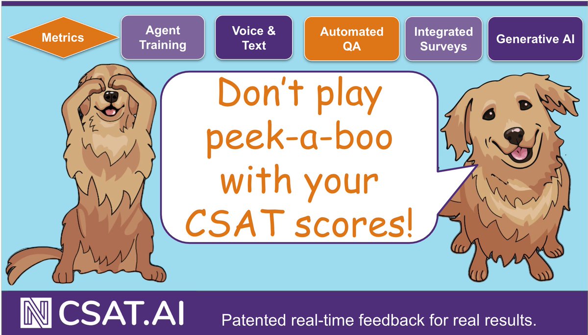 NavedasTech's tweet image. How&apos;s your CSAT?
Would it be better with CSAT.AI?

#CRM #CSAT #NPS #Zendesk