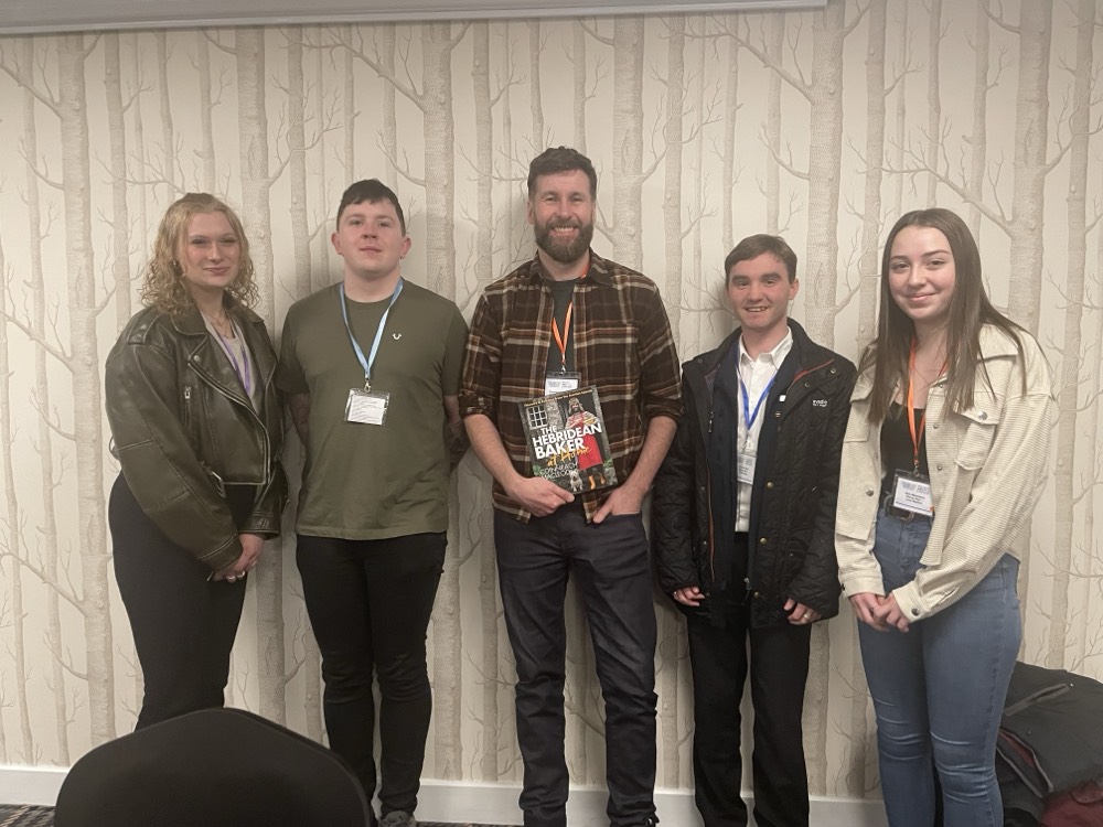 As part of the programme, today our apprentices had the opportunity to attend the #AITCSummit24 <a href="/ArgyllHolidays/">Argyll Holidays</a> Drimsynie Estate, to connect with others in local industry.

Here they are pictured with the <a href="/Hebridean_Baker/">Hebridean Baker</a> !

#ScotAppWeek24 #SkillsGeneration #ThinkArgyll