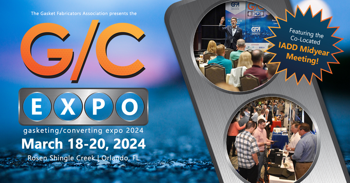 GasketFab's tweet image. You already know the value of top-tier networking and industry-related programming, but the G/C Expo takes it to a whole new level! There is still time to sign up for the G/C Expo 2024 at gasketfab.com/events/gasketi… #GCExpo24  #Gasket #Converting