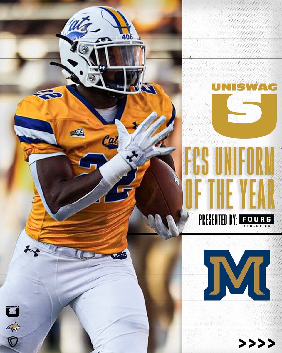 The fans voted @MSUBobcats_FB the winner of the 2023 UNISWAG FCS Uniform of the Year presented by @FourgAthletics! #uniswag