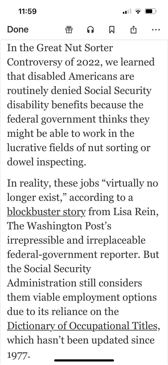 Hi praise from my colleague ⁦@andrewvandam⁩, who has a great look at the minutae of jobs delved into in granular detail by ⁦@BLS_gov⁩, whose disability data, paid for by ⁦@SocialSecurity⁩ to the tune of half a billion bucks, has been ignored