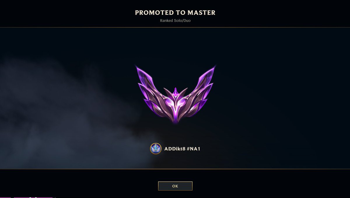 ADD_ikt's tweet photo. WOOHOO MASTERS!!! Played over 90% on stream, too :) https://t.co/pvhJkd0GbI