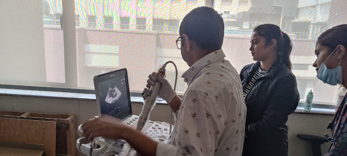 AIIMS_Guwahati's tweet photo. The first transoesophageal echocardiogram at AIIMS Guwahati was performed today by the Department of Cardiology, in a severely anemic male patient with mild RA/RV dilatation. https://t.co/KA9PajgaUS