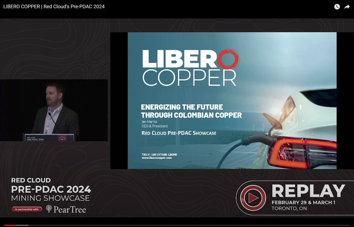 WOW. @IanHarrisCopper killed this presentation! Dropping very bullish commentary on $LBC.v $LBC's Mocoa project!

“And I think that the project will be moving forward in a short period of time”

"We believe that this project will continue to grow to become one of the larger