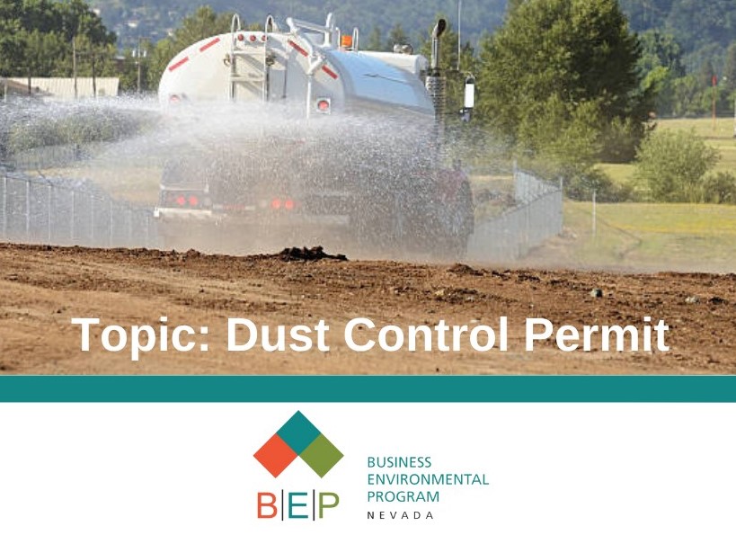If you are a business in need of a refresh on dust control measures, we invite you to tomorrow's workshop with our partners at @NvBep.  

The workshop is from 10a.m.-2p.m. at UNR Redfield Campus, Room 221. For more information and to register, visit bit.ly/48a2IJu.