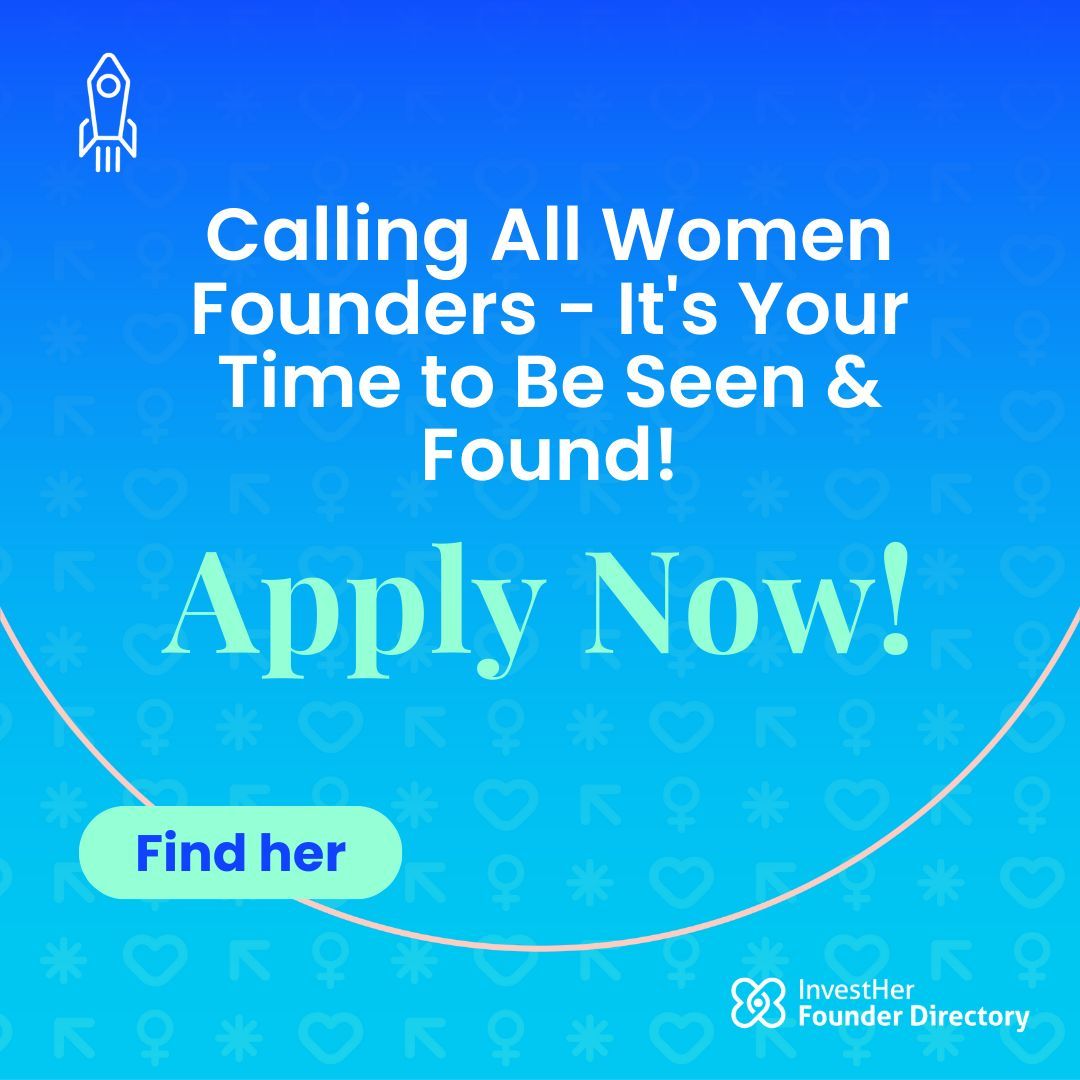 anneravanona's tweet image. Women Entrepreneurs 🚺 Ready to boost your visibility? ✨ Apply to be featured in the &quot;Find Her&quot; section 🔍 of the InvestHer Founder Directory! Apply Now → bit.ly/FounderDirecto… #CommunityIsCapital #investHerFounderDirectory #ElevateVisibility @globalinvesther