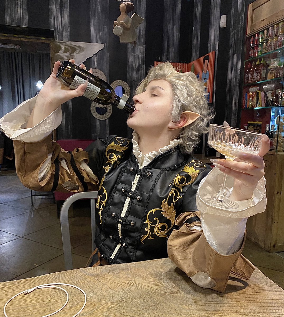 When the food supply in the camp is only bottles of wine: