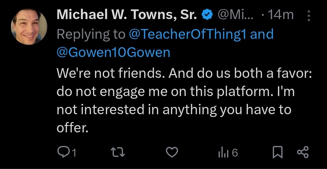 Michael gives me major Lego Joseph Smith vibes.

Presents as someone who presents his opinion strongly and then runs away when someone challenges him. Oh yeah, and blocks following that.

Weak minded.