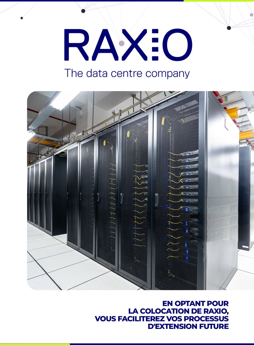 Les données ne cessent de croître, et votre data centre doit suivre le rythme. En faisant de la colocation avec  Raxio, nous reglons instantanément vos besoins d'expansions. Une flexibilité inégalée pour assurer votre succès numérique.  

#DataGrowth #Colocation #Raxio