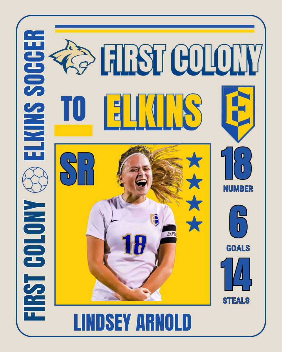 Elkins Girls Soccer (@elkinsgirls) on Twitter photo ๐SENIOR SPOTLIGHT - #18 Lindsey Arnold will be attending Austin Peay State University majoring in Kinesiology and a career in Physical Therapy. Favorite memory, buying matching onesies from Buc-ee's and wearing them the next morning to team breakfast, also Sarah <a href="/EHS_Knightswire/">Elkins High School</a> ๐SENIOR SPOTLIGHT - #18 Lindsey Arnold will be attending Austin Peay State University majoring in Kinesiology and a career in Physical Therapy. Favorite memory, buying matching onesies from Buc-ee's and wearing them the next morning to team breakfast, also Sarah <a href="/EHS_Knightswire/">Elkins High School</a>