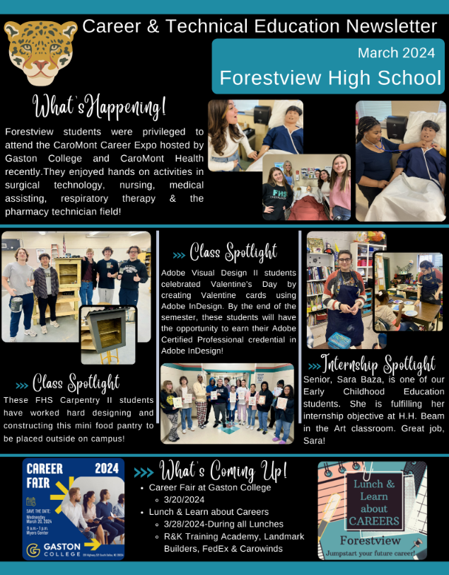 Enjoy the March edition of the FHS CTE Newsletter! bit.ly/3P0XA3H 
#cteworksforme