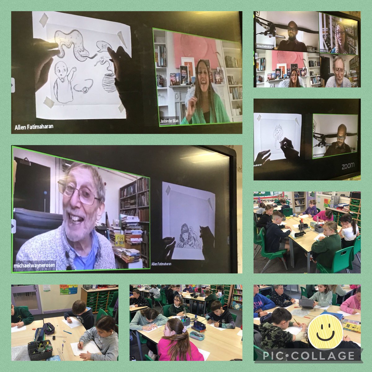 Osbaston Church in Wales School (@osbastonciw) on Twitter photo Diolch yn fawr to <a href="/BL_Learning/">British Library Learning</a> for hosting a webinar with <a href="/MichaelRosenYes/">Michael Rosen ππππ NICE η·η·</a>, <a href="/jasinbath/">Jasbinder Bilan - I'm meant to be writing...</a> and <a href="/AFatimaharan/">Allen Fatimaharan</a> for #WorldBookDay this week. Year 5 were VERY inspired to start writing and illustrating some of their own fairy tales and traditional stories with a twist πβοΈ Diolch yn fawr to <a href="/BL_Learning/">British Library Learning</a> for hosting a webinar with <a href="/MichaelRosenYes/">Michael Rosen ππππ NICE η·η·</a>, <a href="/jasinbath/">Jasbinder Bilan - I'm meant to be writing...</a> and <a href="/AFatimaharan/">Allen Fatimaharan</a> for #WorldBookDay this week. Year 5 were VERY inspired to start writing and illustrating some of their own fairy tales and traditional stories with a twist πβοΈ