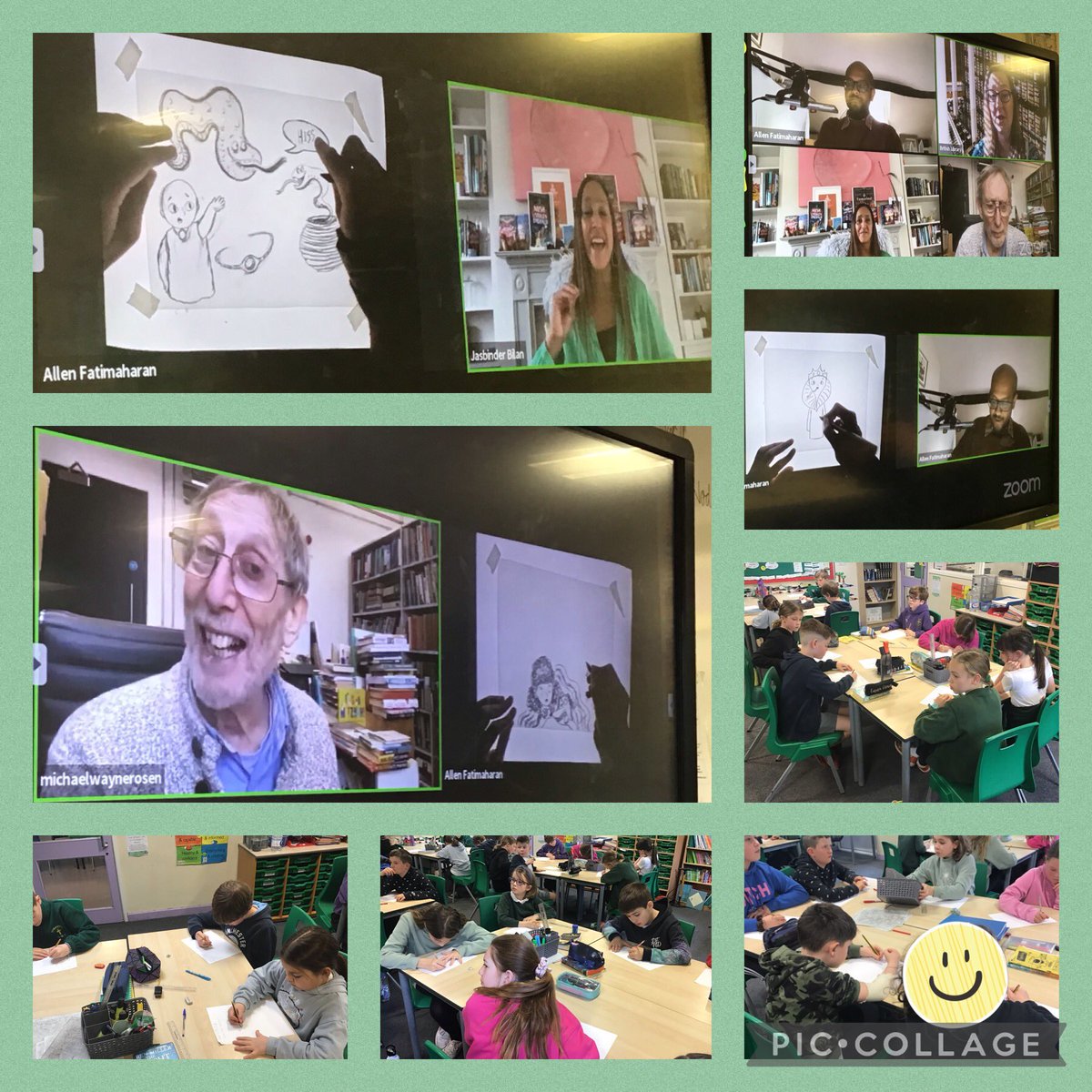 Diolch yn fawr to @BL_Learning for hosting a webinar with @MichaelRosenYes, @jasinbath and @AFatimaharan for #WorldBookDay this week. Year 5 were VERY inspired to start writing and illustrating some of their own fairy tales and traditional stories with a twist 📖✍️