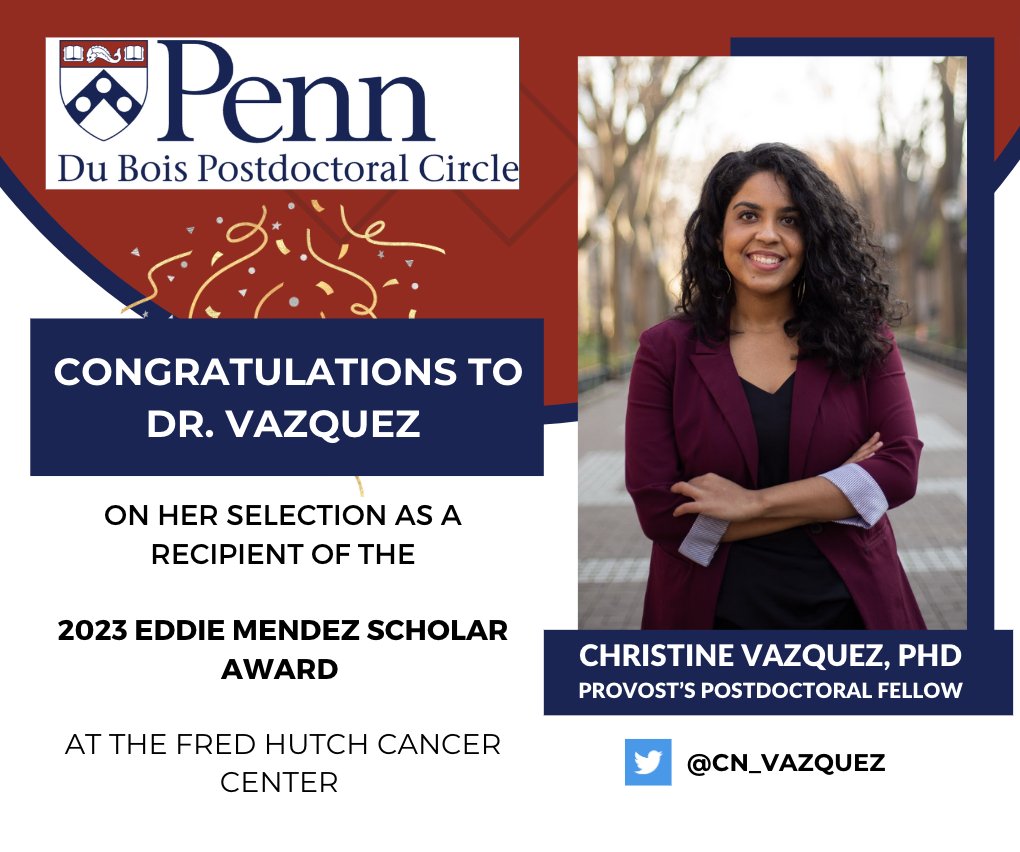 This week's Member Monday Spotlight features one of our founding board members, Dr. Christine Vasquez, a Provost’s Postdoctoral Fellow in Microbiology. Please join us in congratulating Christine on her recent selection as an Eddie Mendez Scholar!