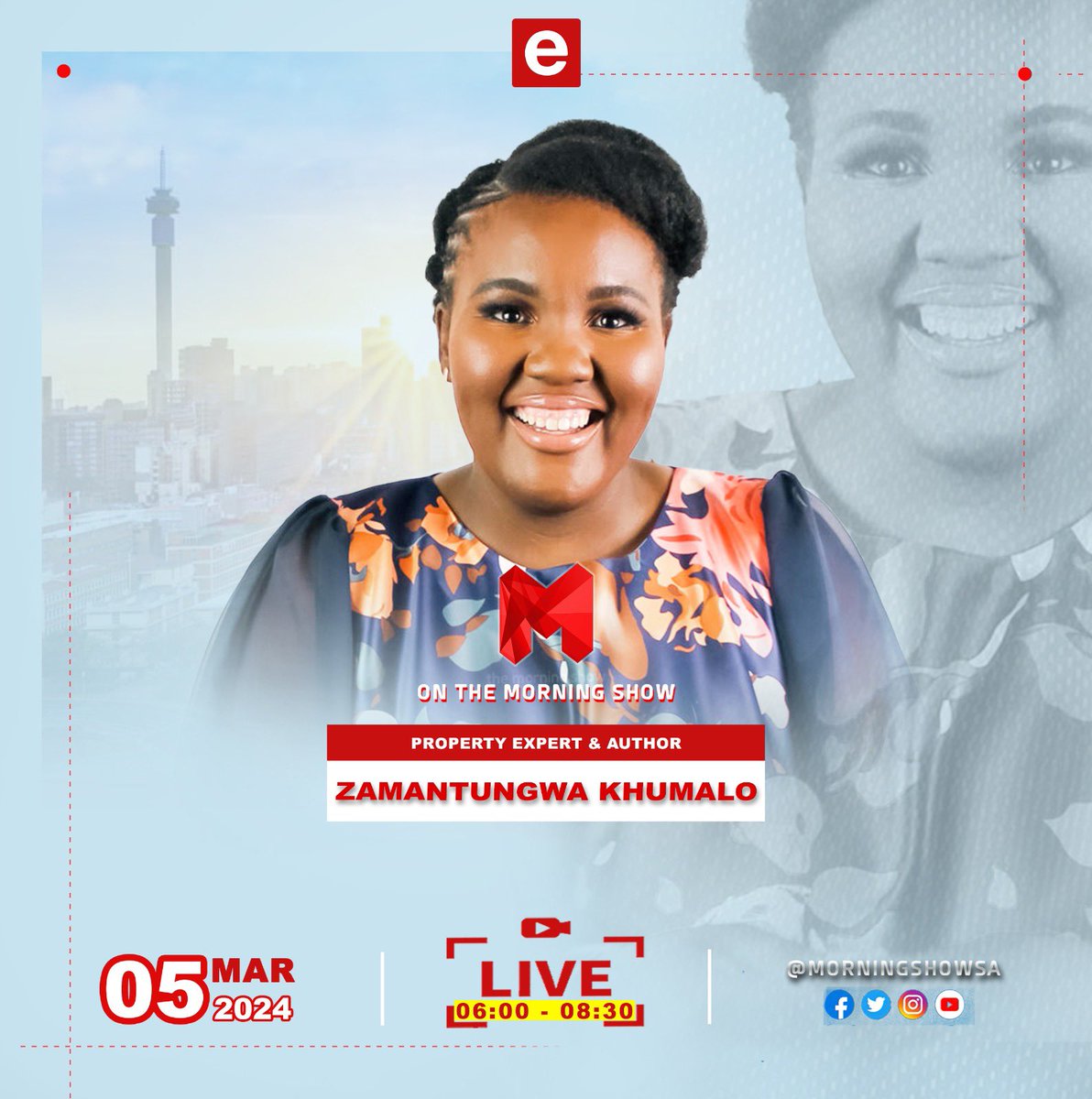 Zamantungwa_K's tweet photo. When is the right time to buy a house?
Join me tomorrow morning on @MorningShowSA where we’ll be answering is question. I’ll share tips and resources on how to kickstart your homebuying journey.
#PropertyWithZama https://t.co/MKI5mFCWtt