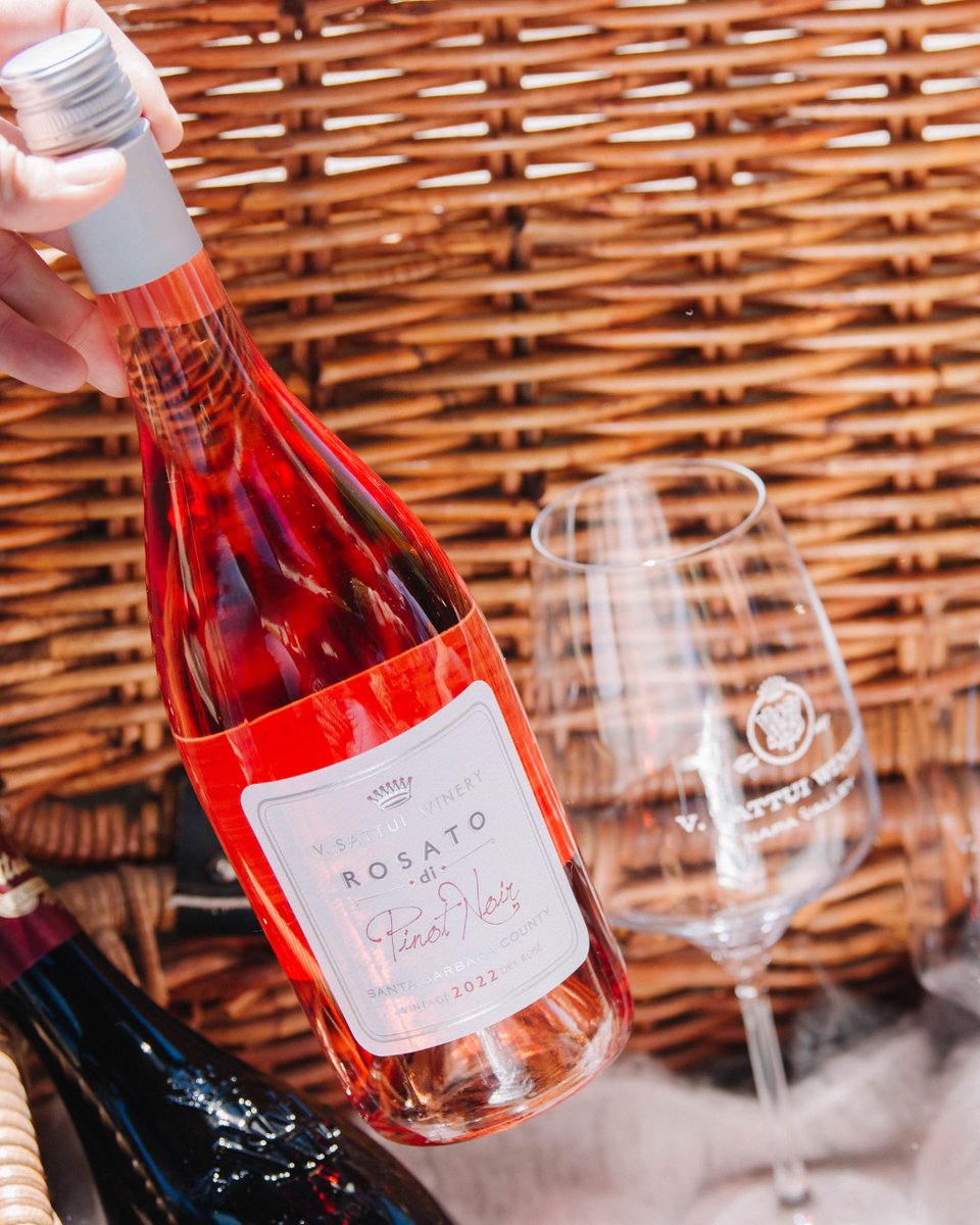 Reaching for Rosato? Perfect for those end-of-winter days, the 2022 Rosato di Pinot Noir is your ticket to springtime bliss.🌹 Delicate, dry and delightful from the first sip to the bright, mouthwatering finish. Grab yours today at bit.ly/3uKUdqE #vsattuiwinery #rosé