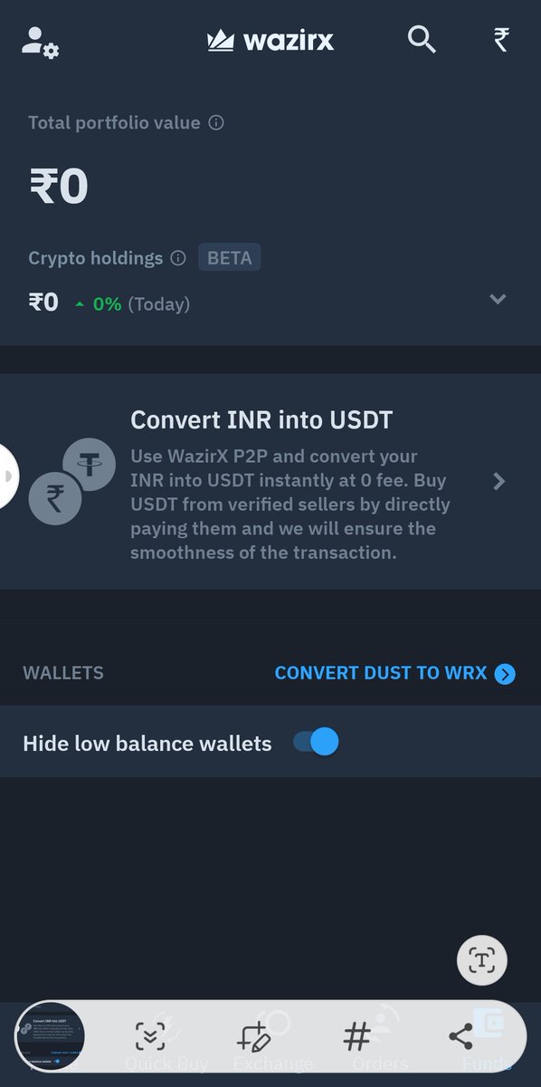 surya181983's tweet photo. @WazirXCares hey team,your app is not working properly please check this problem and fix it https://t.co/eBa552zDS9