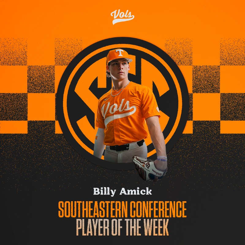 Vol_Baseball's tweet photo. Impressive week for #BillyBarrels earns him @SEC Player of the Week recognition!

#GBO // #OTH