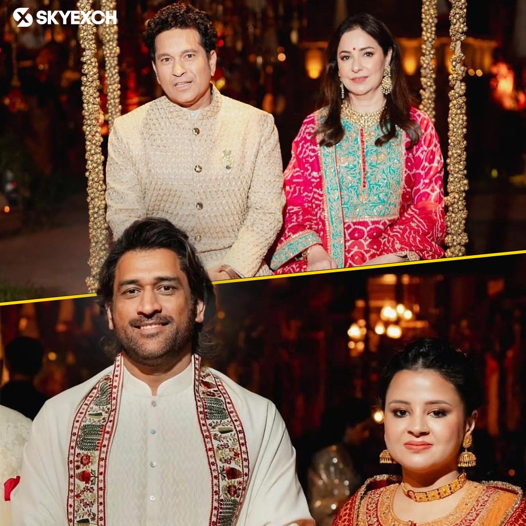 Sachin Tendulkar and MS Dhoni redefine elegance alongside their wives!

#SachinTendulkar #MSDhoni #AnjaliTendulkar #SakshiDhoni #Cricket #SkyExch