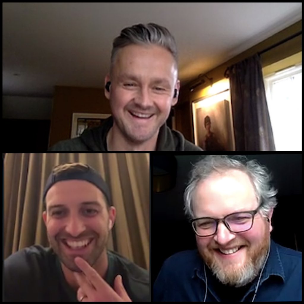 Make sure you catch our fab chat with @keaneofficial frontman Tom Chaplin. First time we have had Miles, Woody and our guest currently on tour! Available on all podcast platforms. #keane #cricket #tomchaplin