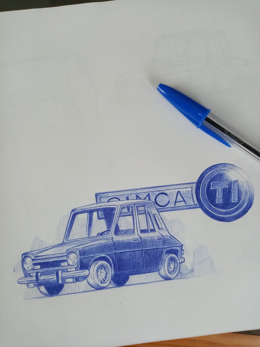 XavierFumoleau's tweet image. Petite #simca 1100TI, version cartoon au stylo à bille. 🏁La GTI oubliée. facebook.com/artwheelsillus…
#artworks #classiccars @mmunovoa @tama323 @Retromania4ever @PHN16 @haustexracing @vividcloudofwat @Tjalo33 @HDufus @www_Abarth  @SimonMoffat7 @sbmktg @JOCIMO1 @tama323 @Rinoire