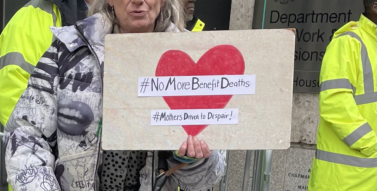 Office bods in warm , dry , comfy surroundings….
Power trippers?
Dignity strippers?
Tick box voyeurism?
Simply cut off their income…
Mothers driven to despair?
Vulnerable in tears alone unable to defend themselves?
#NoMoreBenefitDeaths