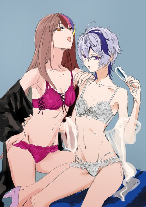 ちょっとファイルを整理していたら、以前描かせていただいた合同誌の表紙ラフ案が出てきたので貼っちゃいますねのやつをしちゃいますね 