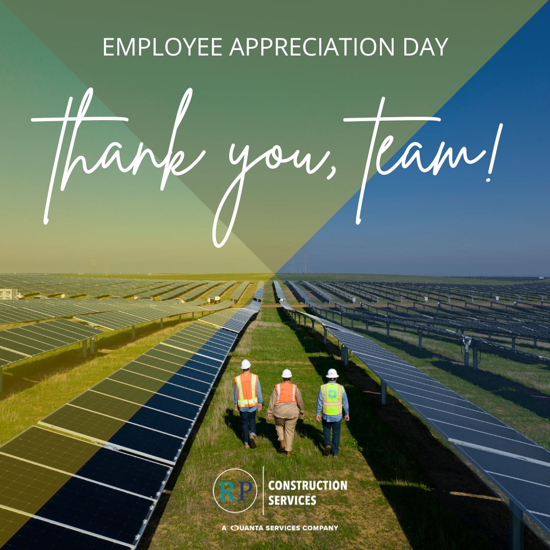 Today, and every day, we celebrate the heart and soul of RPCS: our amazing employees! Your dedication, hard work, and passion drive us forward. Thank you for all that you do! #SolarInMotion #EmployeeAppreciationDay