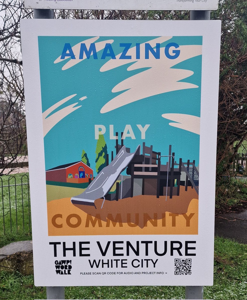 It was great to be part of the Word Walk organised by GASP at the weekend. A piece of art work has been installed at the Venture featuring an audio link where you can listen to members of the local community talk about what they love about the Venture.