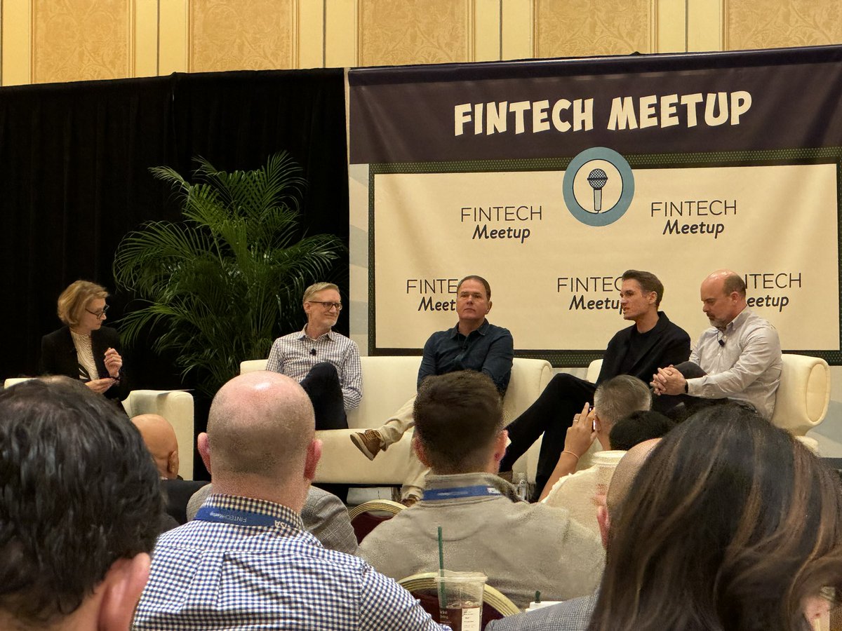 Diving into how #ai will impact the models for #creditscores with a panel from @Experian, @TransUnion and @Equifax - and they are not fighting :-) Maybe that is because they also have @taktile_org and @melissakoide from @FinRegLab moderating the folks.