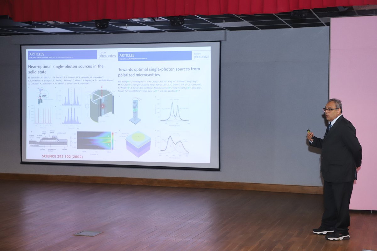 The JC Bose Memorial Lecture 2024 was delivered by distinguished scientist Prof. Milan K. Sanyal, Emeritus Professor and Former Director, Saha Institute of Nuclear Physics, Kolkata on the topic “Amazing Optical Properties of Quantum Materials” @IndiaDST