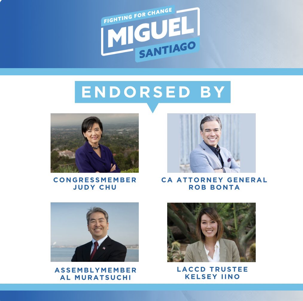 With one day to go, I’m proud to showcase some of the AAPI trailblazers supporting our campaign!

Let’s get it done 👊🏽👊🏽