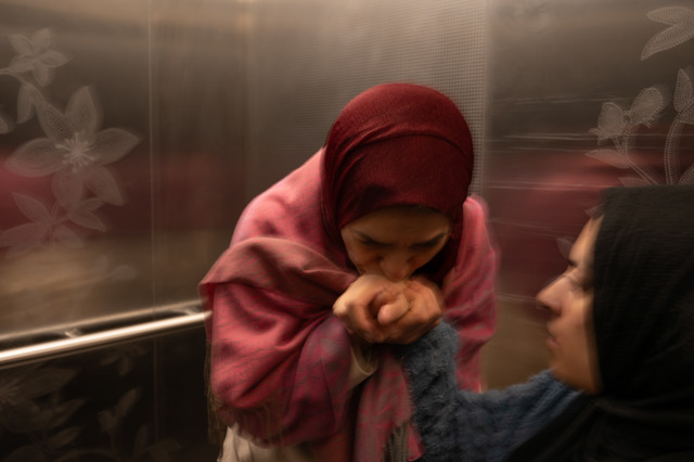 The mother of Fatima Shahin bursts into tears and kisses her daughter's hand before being discharged- shot by an Israeli soldier and her spine has been severely damaged. Fatima is a Palestinian woman released as part of the truce deal between Israel and Hamas.1 Dec 23. <a href="/CRapezzi/">Carolina Rapezzi</a>