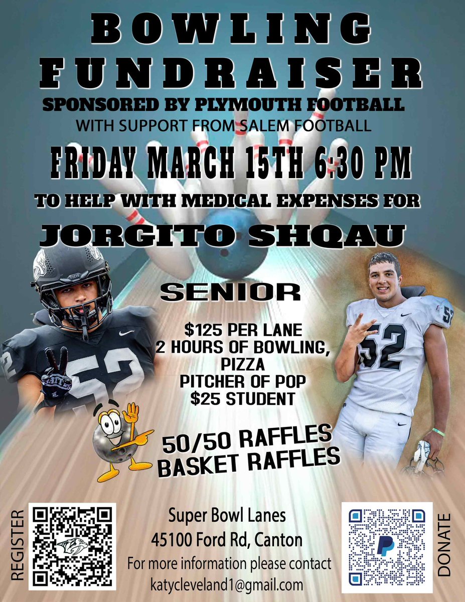 We still have lanes left!  Please help us out and come out for a great night of bowling and fun
