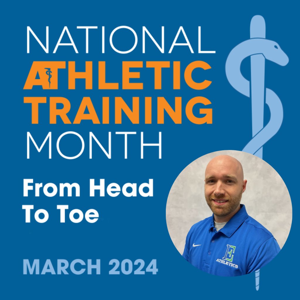 EastJessamineHi's tweet photo. March is National Athletic Training Month! We wanted to take this opportunity to recognize and thank our Athletic Trainer, Joey for all that he does for the student athletes of East Jessamine High School!! 'From Head to Toe' he's got our athletes covered! #NATM24 #FromHead2Toe https://t.co/8Ennoik3kX