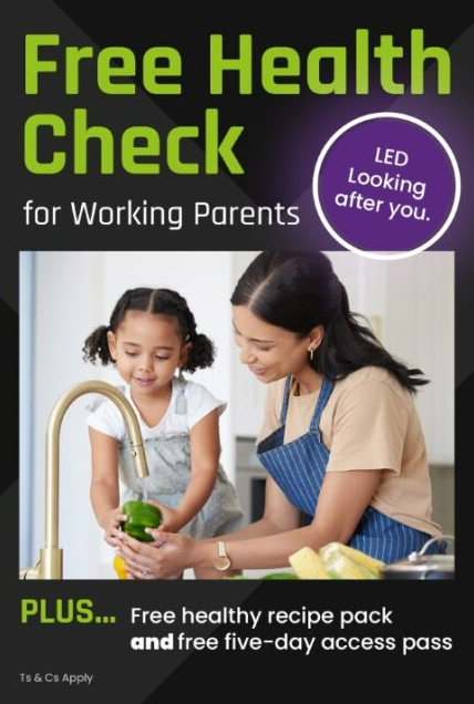 LED is offering a FREE 30-minute Health Check for working parents which includes 5 days access to our leisure centres 👩🏻‍⚕️ 

This offer is part of our Outreach Programme run by <a href="/OutreachLED/">OutreachLED</a>  through our UKSPF.  Sign up at orlo.uk/ledhealthcheck…

#EDDC #LED #UKSPF #EDDC_UKSPF