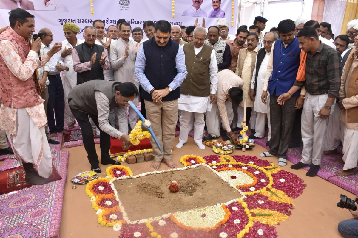 Foundation stone laid for Rs. 54 crore ultra-modern hospital in Tharad