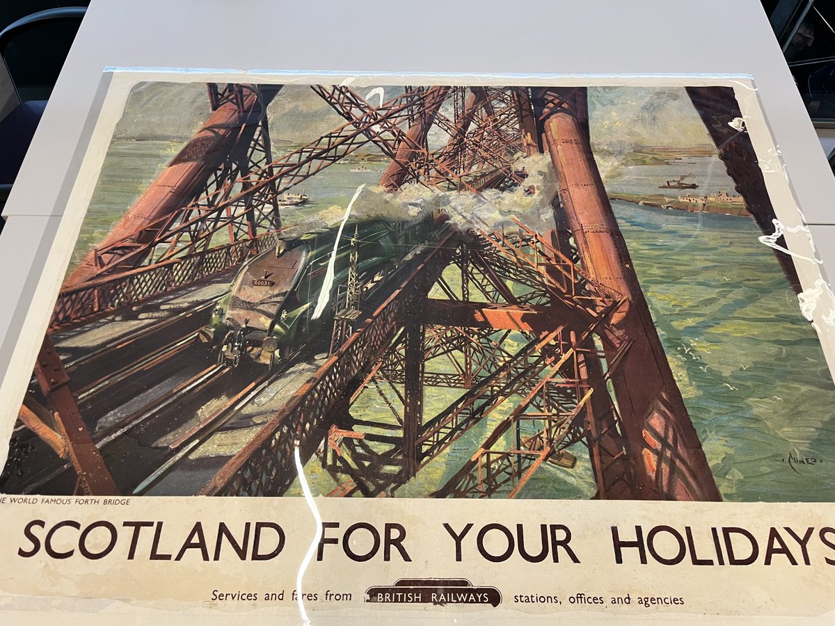 We don't really need an excuse to take a look at our fabulous railway poster collection, but marking the opening of the Forth Bridge #OnThisDay in 1890 is a good reason! #poster #posterdesign