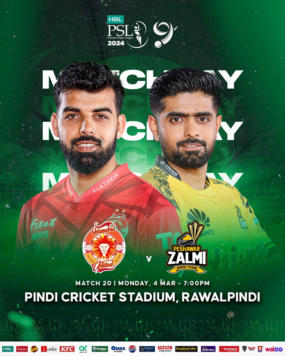The Pindi Cricket Stadium is all set to host the match between Islamabad United and Peshawar Zalmi 🏟️ 

#HBLPSL9 | #KhulKeKhel | #IUvPZ