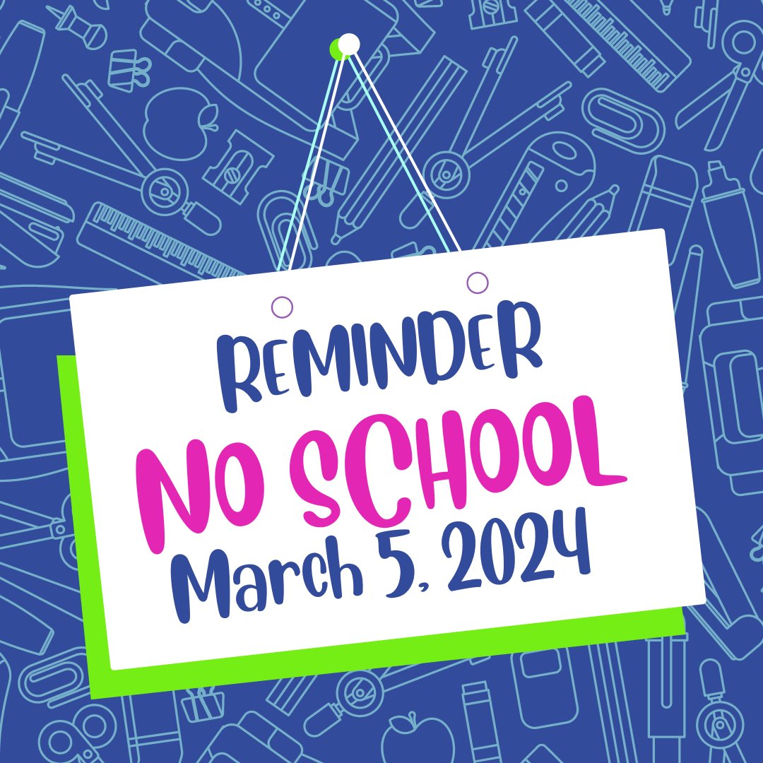 Don’t forget tomorrow is a no school day! #allotts #lottspto #noschooltomorrow @lottspto