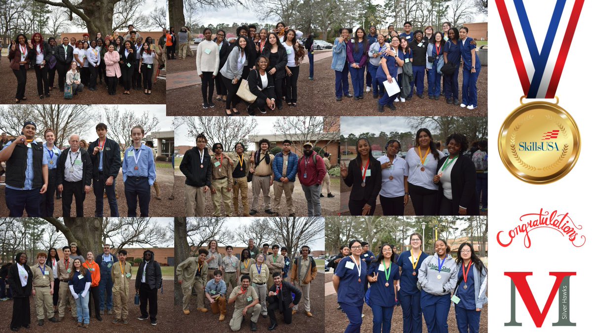 It was a great day for the Silver Hawks! We brought home 44 medals from SkillsUSA Regional Competition! @wcpssmagnets @WCPSS @SkillsUSA @waketechcc @SEasternArea @SkillsUSAnc