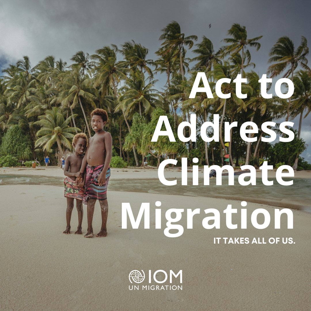 Climate change affects migration patterns around the world. 

We need global mobilization for solutions. Protecting the most affected communities is our common responsibility.

#ClimateMigration