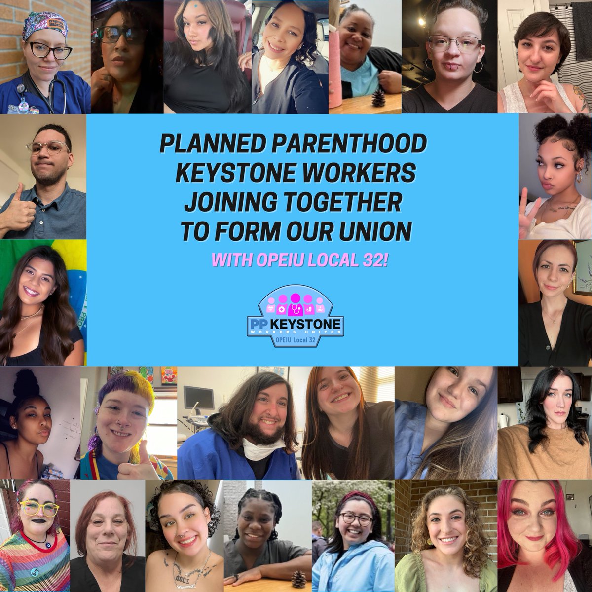 ppkeyworkers's tweet image. At Planned Parenthood Keystone, we are ready to make a change and take a stand! We are so excited to announce to that we are forming a union with @opeiulocal32. #WeArePPKey